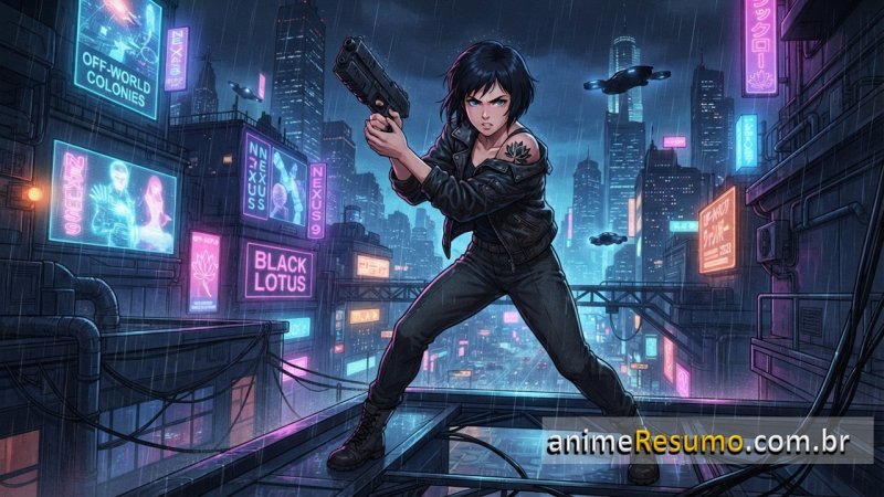 Capa do anime Blade Runner: Black Lotus