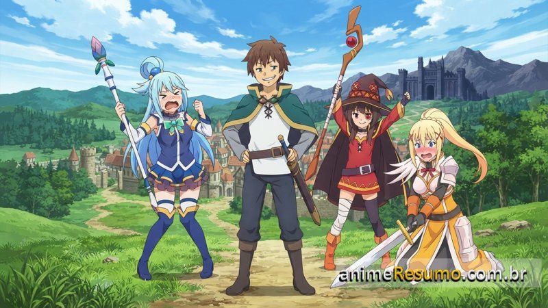 Capa do anime KonoSuba