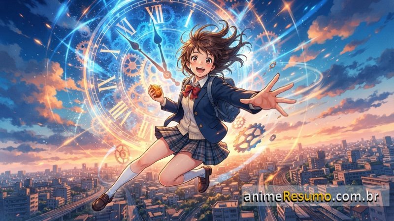Capa do anime The Girl Who Leapt Through Time