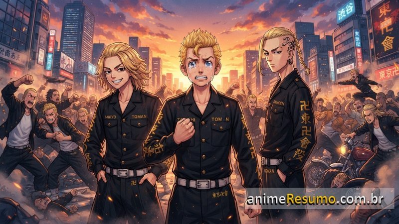 Capa do anime Tokyo Revengers