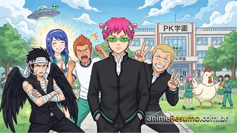 Capa do anime The Disastrous Life of Saiki K.