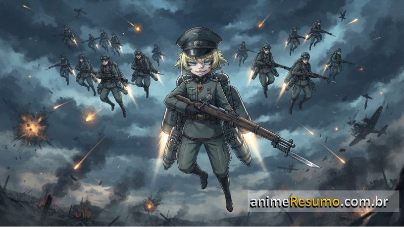 Capa do anime The Saga of Tanya the Evil